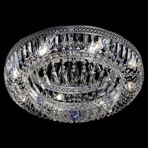 Люстра Венеция Купол пластинка 600 Фиолетовая в Симферополе Гусь Хрустальный