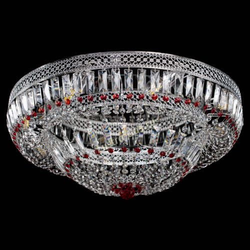 Люстра Венеция Купол пластинка 600 Красная в Симферополе Гусь Хрустальный