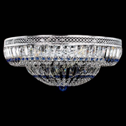 Люстра Венеция Купол пластинка 600 Синяя в Симферополе Гусь Хрустальный