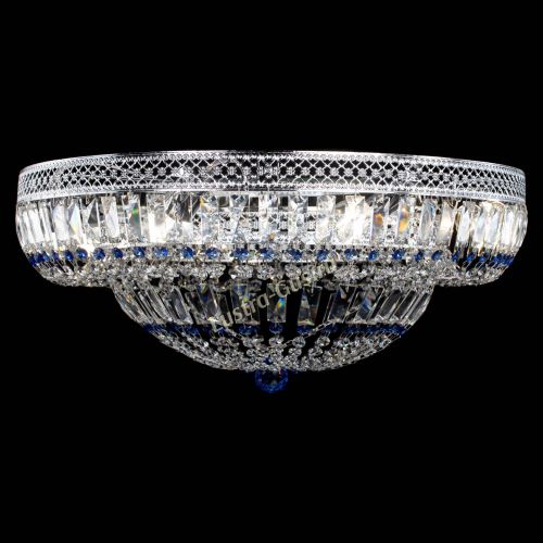 Люстра Венеция Купол пластинка 600 Синяя в Симферополе Гусь Хрустальный