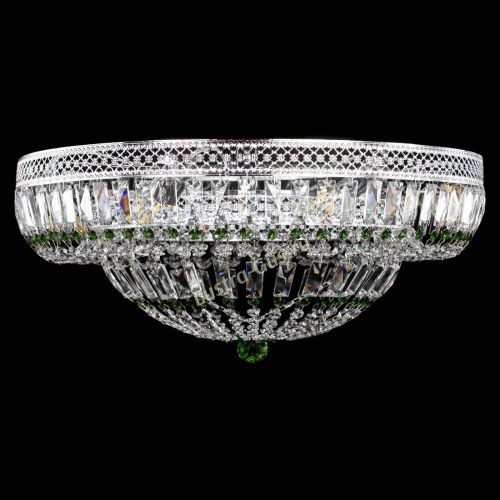 Люстра Венеция Купол пластинка 600 Зеленая в Симферополе Гусь Хрустальный