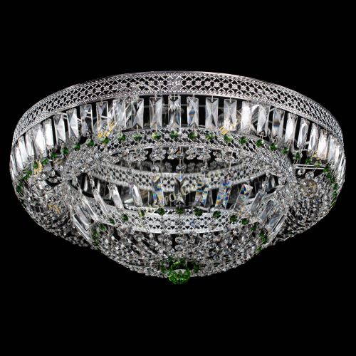 Люстра Венеция Купол пластинка 600 Зеленая в Симферополе Гусь Хрустальный