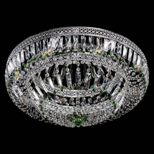 Люстра Венеция Купол пластинка 600 Зеленая в Симферополе Гусь Хрустальный