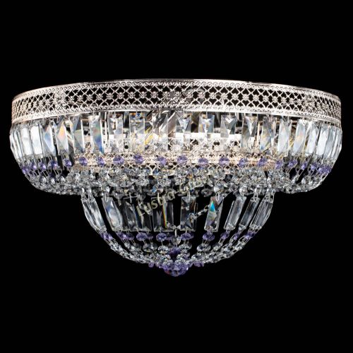 Люстра Венеция Купол пластинка Фиолетовая в Симферополе Гусь Хрустальный