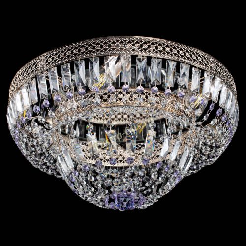 Люстра Венеция Купол пластинка Фиолетовая в Симферополе Гусь Хрустальный