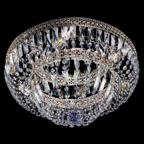 Люстра Венеция Купол пластинка Фиолетовая в Симферополе Гусь Хрустальный