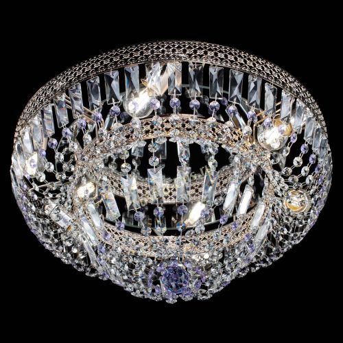 Люстра Венеция Купол пластинка Фиолетовая в Симферополе Гусь Хрустальный