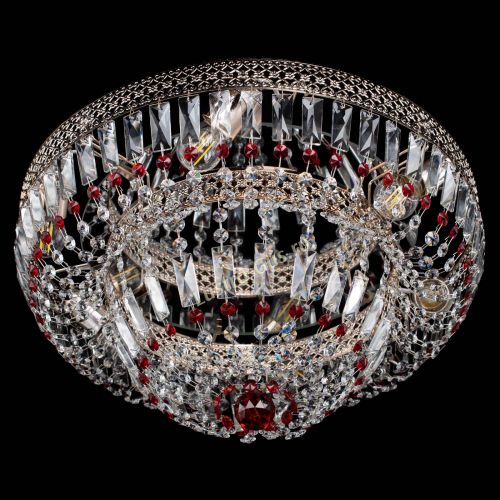 Люстра Венеция Купол пластинка Красная в Симферополе Гусь Хрустальный