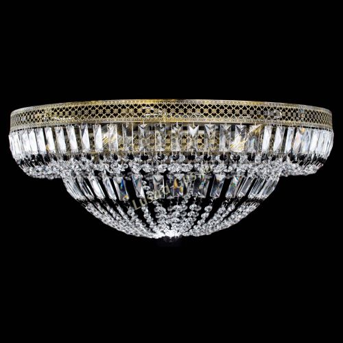 Люстра Венеция Купол пластинка под бронзу Черная в Симферополе Гусь Хрустальный