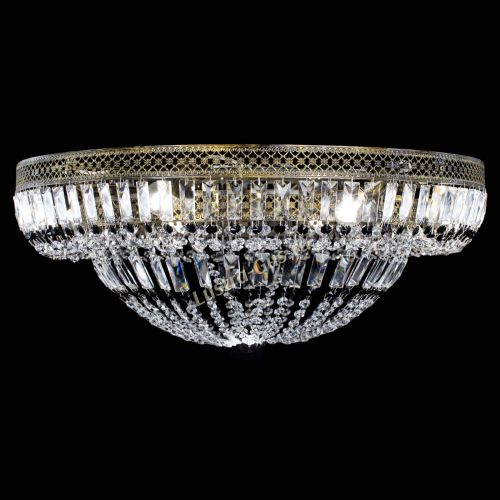 Люстра Венеция Купол пластинка под бронзу Черная в Симферополе Гусь Хрустальный