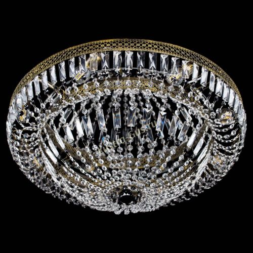 Люстра Венеция Купол пластинка под бронзу Черная в Симферополе Гусь Хрустальный