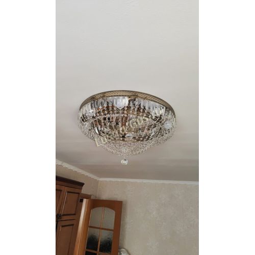 Люстра Венеция Купол пластинка под бронзу в Симферополе Гусь Хрустальный