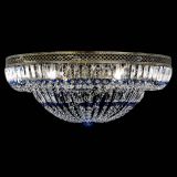 Люстра Венеция Купол пластинка под бронзу Синяя в Симферополе