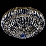 Люстра Венеция Купол пластинка под бронзу Синяя в Симферополе