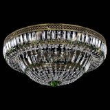 Люстра Венеция Купол пластинка под бронзу Зеленая в Симферополе