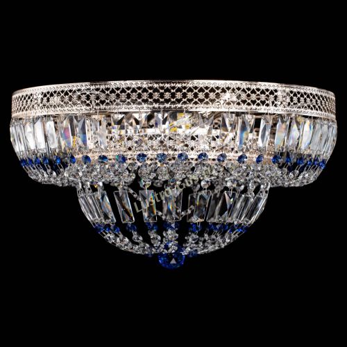 Люстра Венеция Купол пластинка Синяя в Симферополе Гусь Хрустальный