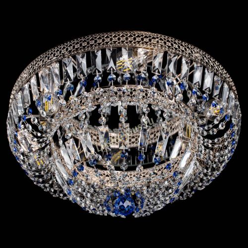 Люстра Венеция Купол пластинка Синяя в Симферополе Гусь Хрустальный