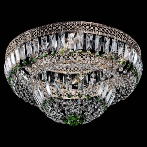 Люстра Венеция Купол пластинка Зеленая в Симферополе Гусь Хрустальный