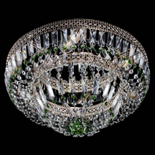 Люстра Венеция Купол пластинка Зеленая в Симферополе Гусь Хрустальный