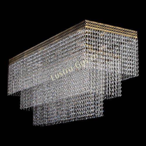 Люстра Прямоугольник Венеция №8 под бронзу в Симферополе Гусь Хрустальный