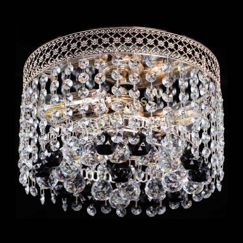 Люстра Венеция шар №2 черная в Симферополе Гусь Хрустальный