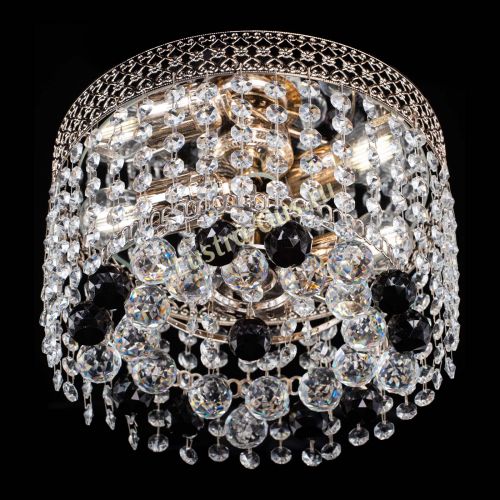 Люстра Венеция шар №2 черная в Симферополе Гусь Хрустальный