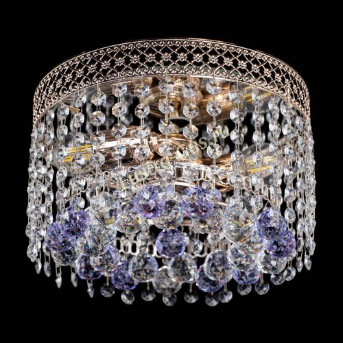 Люстра Венеция шар №2 фиолетовая в Симферополе Гусь Хрустальный