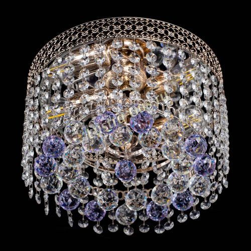 Люстра Венеция шар №2 фиолетовая в Симферополе Гусь Хрустальный