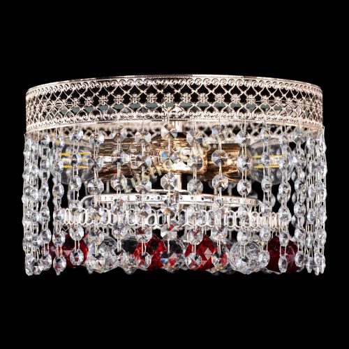 Люстра Венеция шар №2 красная в Симферополе Гусь Хрустальный