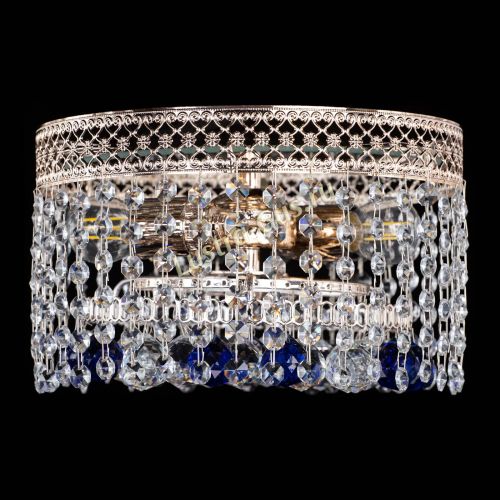 Люстра Венеция шар №2 синяя в Симферополе Гусь Хрустальный