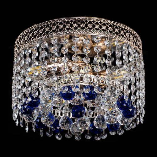 Люстра Венеция шар №2 синяя в Симферополе Гусь Хрустальный