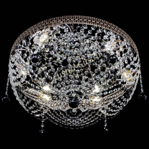 Люстра Венеция Жасмин черная в Симферополе Гусь Хрустальный