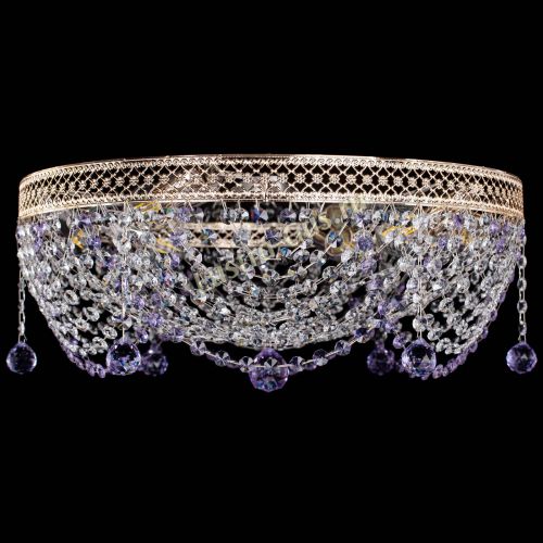 Люстра Венеция Жасмин фиолетовая в Симферополе Гусь Хрустальный