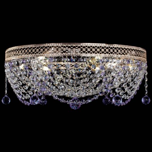 Люстра Венеция Жасмин фиолетовая в Симферополе Гусь Хрустальный