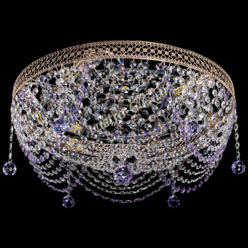 Люстра Венеция Жасмин фиолетовая в Симферополе Гусь Хрустальный