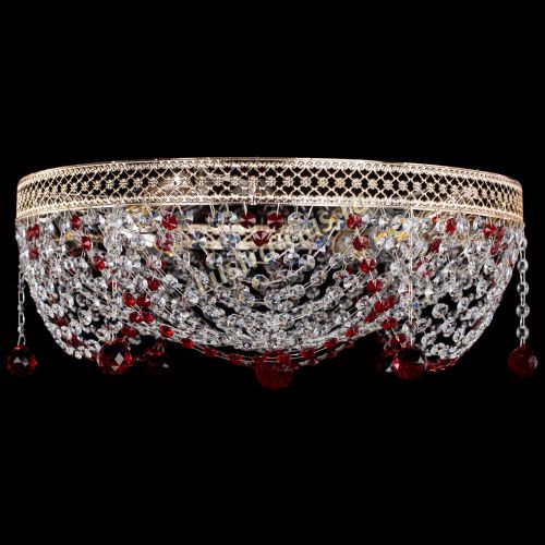 Люстра Венеция Жасмин красная в Симферополе Гусь Хрустальный