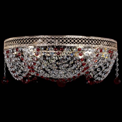 Люстра Венеция Жасмин красная в Симферополе Гусь Хрустальный