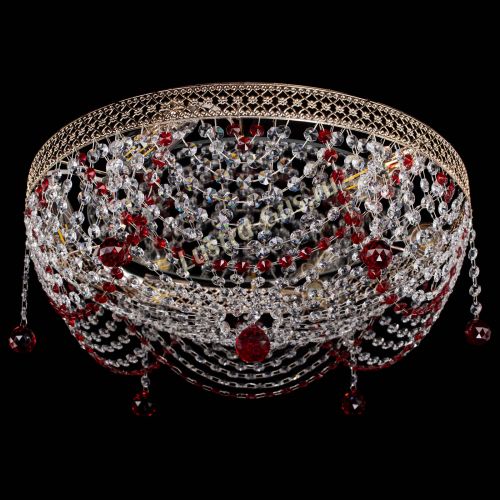 Люстра Венеция Жасмин красная в Симферополе Гусь Хрустальный