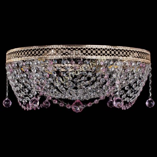 Люстра Венеция Жасмин розовая в Симферополе Гусь Хрустальный