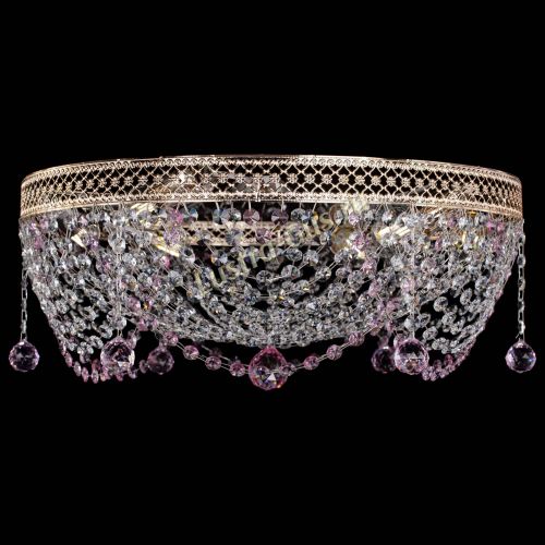 Люстра Венеция Жасмин розовая в Симферополе Гусь Хрустальный