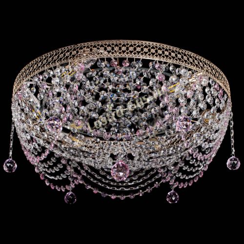 Люстра Венеция Жасмин розовая в Симферополе Гусь Хрустальный