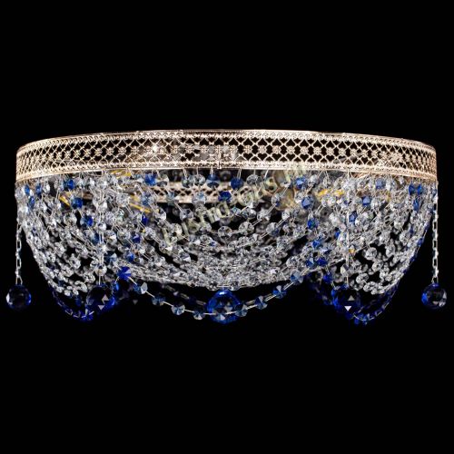 Люстра Венеция Жасмин синяя в Симферополе Гусь Хрустальный