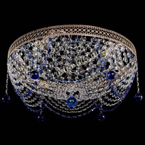 Люстра Венеция Жасмин синяя в Симферополе Гусь Хрустальный