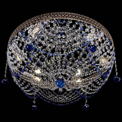 Люстра Венеция Жасмин синяя в Симферополе Гусь Хрустальный