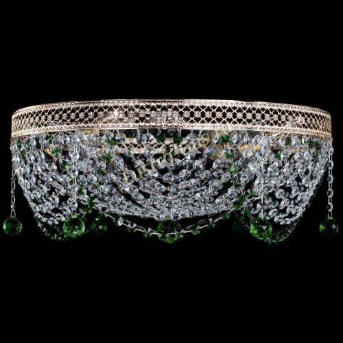 Люстра Венеция Жасмин зеленая в Симферополе Гусь Хрустальный