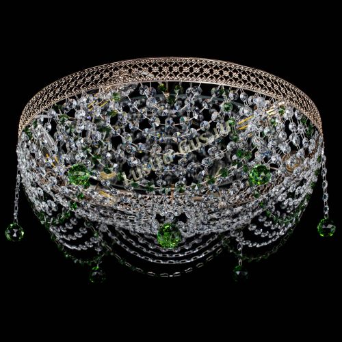 Люстра Венеция Жасмин зеленая в Симферополе Гусь Хрустальный