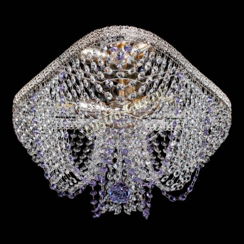 Люстра Верона Токката №5 фиолетовая в Симферополе Гусь Хрустальный