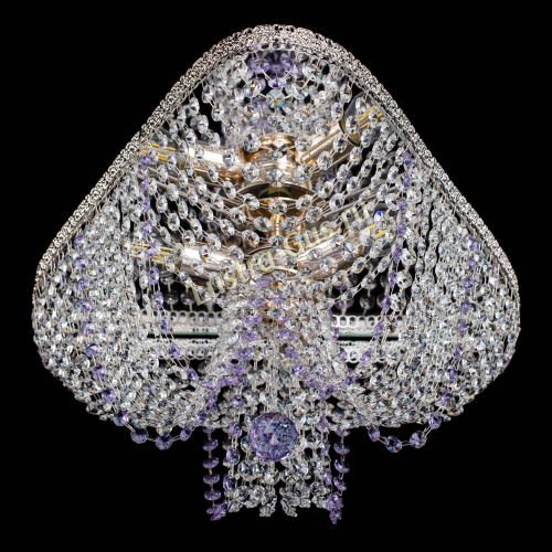 Люстра Верона Токката №5 фиолетовая в Симферополе Гусь Хрустальный