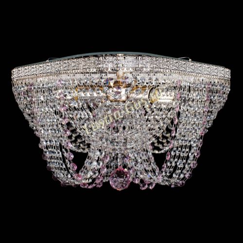 Люстра Верона Токката №5 розовая в Симферополе Гусь Хрустальный