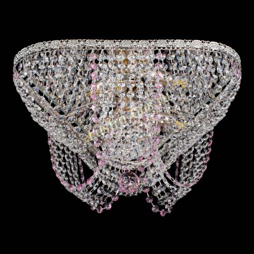 Люстра Верона Токката №5 розовая в Симферополе Гусь Хрустальный